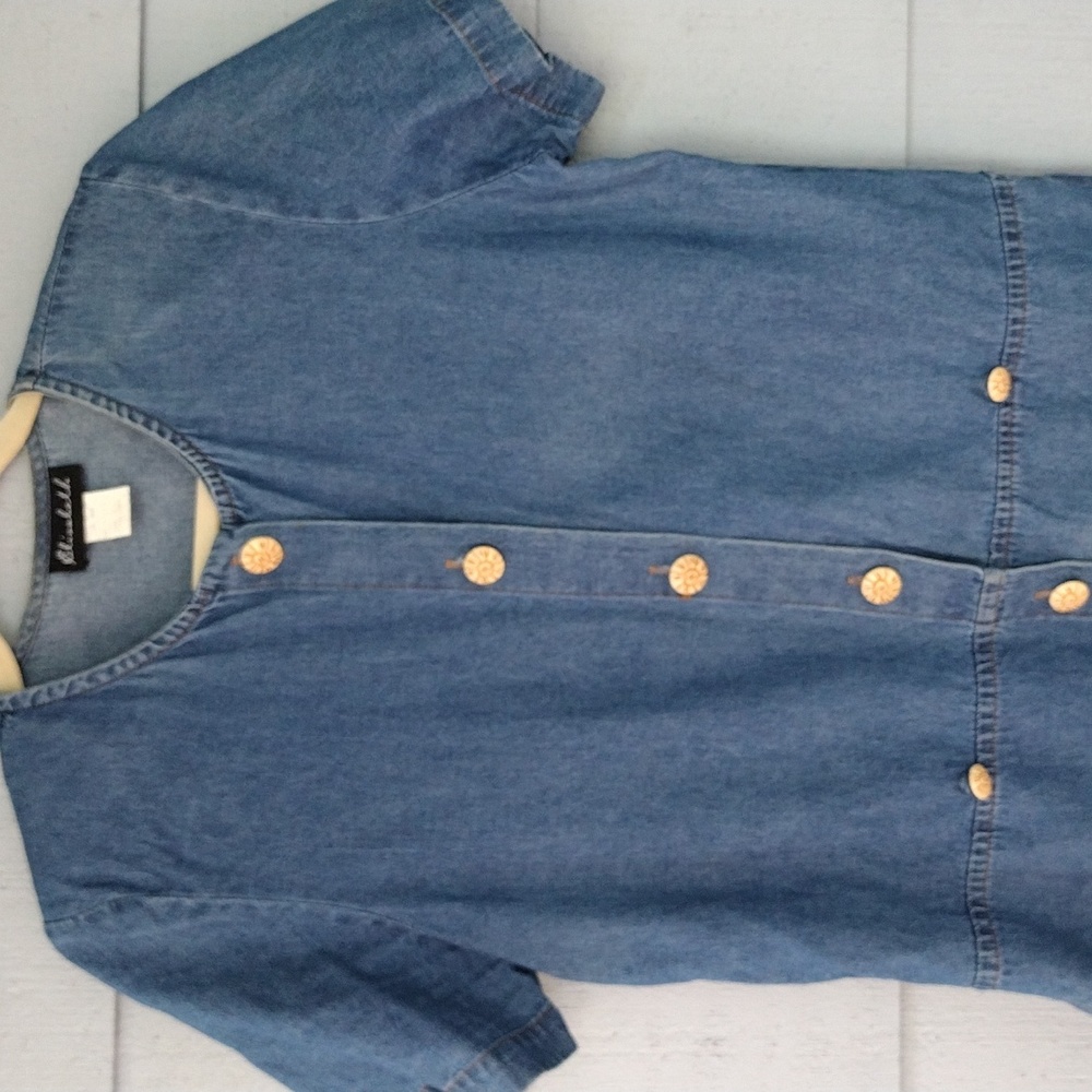 Vintage Button Down Denim Top